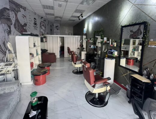 Men’s Barbershop for Sale in Sharjah | Prime Location on Busy Commercial Street