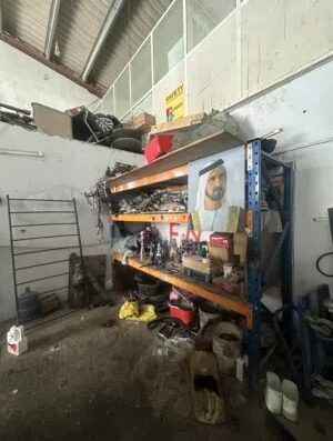 Fully Equipped Garage for Sale in Ajman – Industrial Area with Office and Residential Space